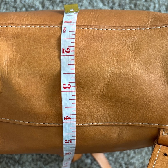 Vintage Tan Brown Real Leather Handmade Backpack - Picture 10 of 10